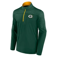 Men's Fanatics Green Bay Packers Defender Half-Zip Top