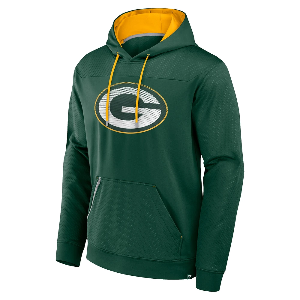 Sweat à capuche vert pour homme Fanatics Green Bay Packers Defender