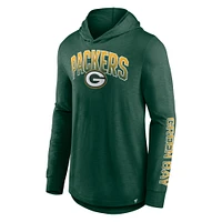 Men's Fanatics Green Bay Packers Front Runner Long Sleeve Hooded T-Shirt