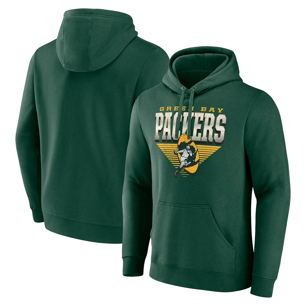 Sweat à capuche géométrique chromé pour hommes Fanatics Green Bay Packers