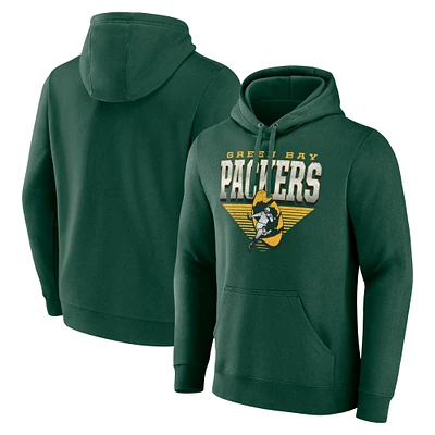 Men's Fanatics Green Bay Packers Geometric Chrome Pullover Hoodie