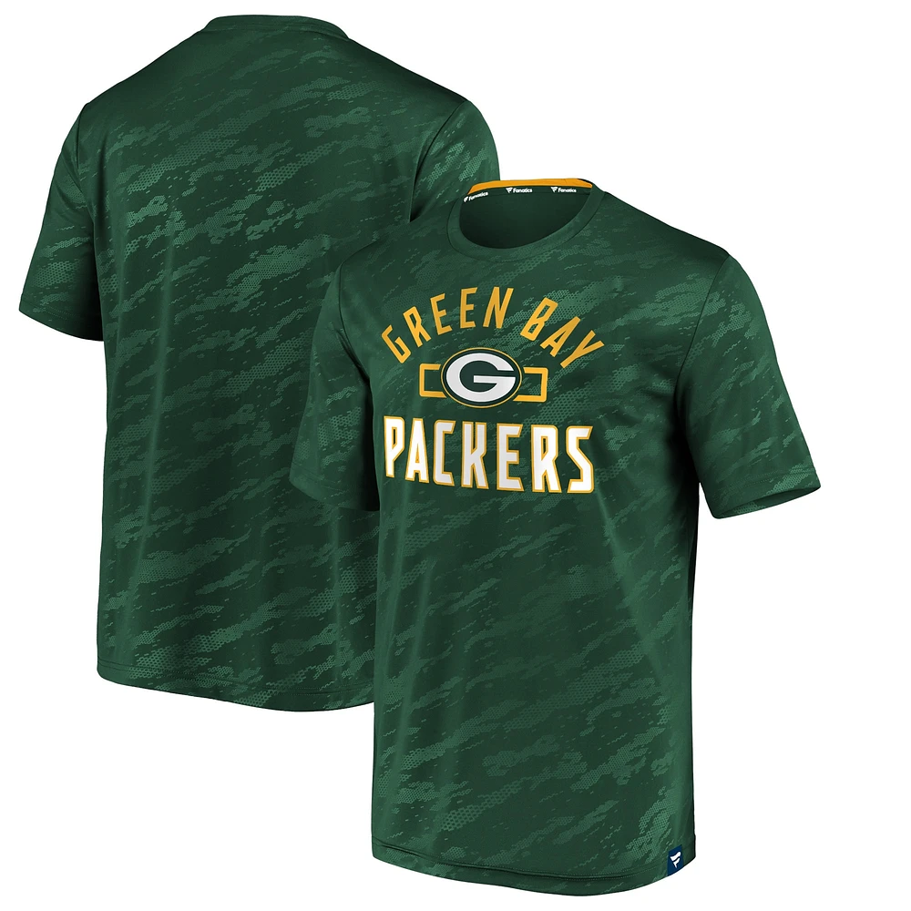 Men's Fanatics Green Bay Packers Iconic Defender Stealth Arc T-Shirt