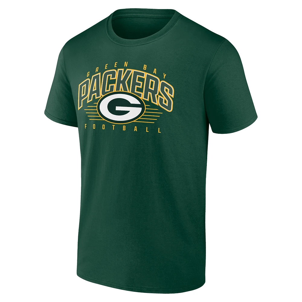 T-shirt Fanatics Green Bay Packers Line Clash pour hommes