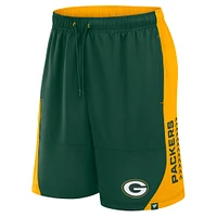 Short No Defense Fanatics Green pour homme des Packers de Bay