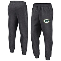 Pantalon de jogging en polaire Boost Fanatics Heather Charcoal pour homme des Green Bay Packers