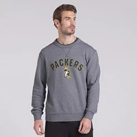 Sweat-shirt à enfiler en tissu éponge boucle Fanatics Heather Grey pour homme des Packers de Green Bay