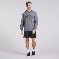 Sweat-shirt à enfiler en tissu éponge boucle Fanatics Heather Grey pour homme des Packers de Green Bay