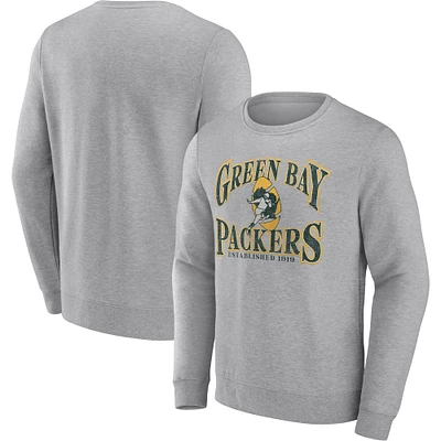 Sweat-shirt de jouabilité Fanatics Heathered Charcoal Green Bay Packers pour hommes