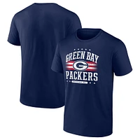 Men's Fanatics  Navy Green Bay Packers Americana T-Shirt