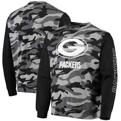 Green Bay Packers FOCO Camo Long Sleeve T-Shirt - Black