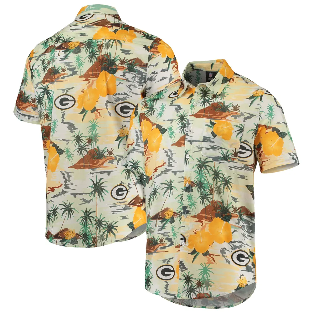 FOCO Philadelphia Eagles NFL Mens Hawaiian Button Up Shirt