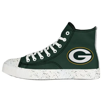 Green Bay Packers FOCO Paint Splatter High Top Sneakers