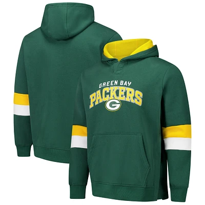 Sweat à capuche adaptatif G-III Sports by Carl Banks pour homme, vert/or, Green Bay Packers Faceoff