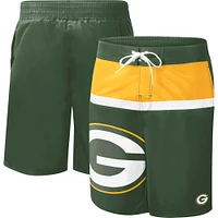 Maillot de bain Sea Wind G-III Sports by Carl Banks vert Green Bay Packers pour homme