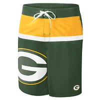 Maillot de bain Sea Wind G-III Sports by Carl Banks vert Green Bay Packers pour homme