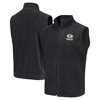 Débardeur entièrement zippé pour homme Green Bay Packers Houston Fleece Team gris