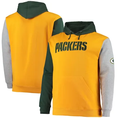 Green Bay Packers Big & Tall Pullover Hoodie - Green/Gold
