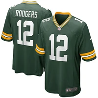 Maillot de joueur match vert Nike pour hommes des Packers Green Bay Aaron Rodgers