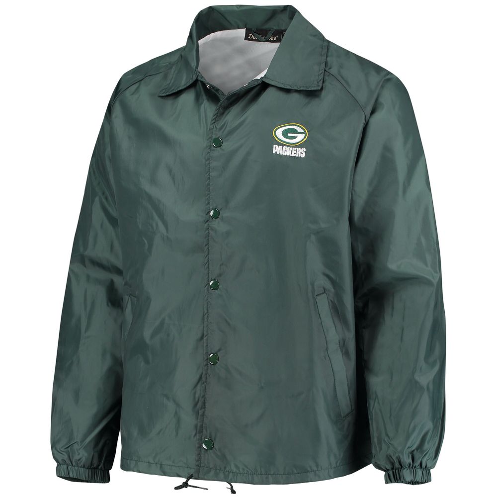 Men's Green Bay Packers Coaches Classic Raglan Full-Snap Windbreaker Jacket