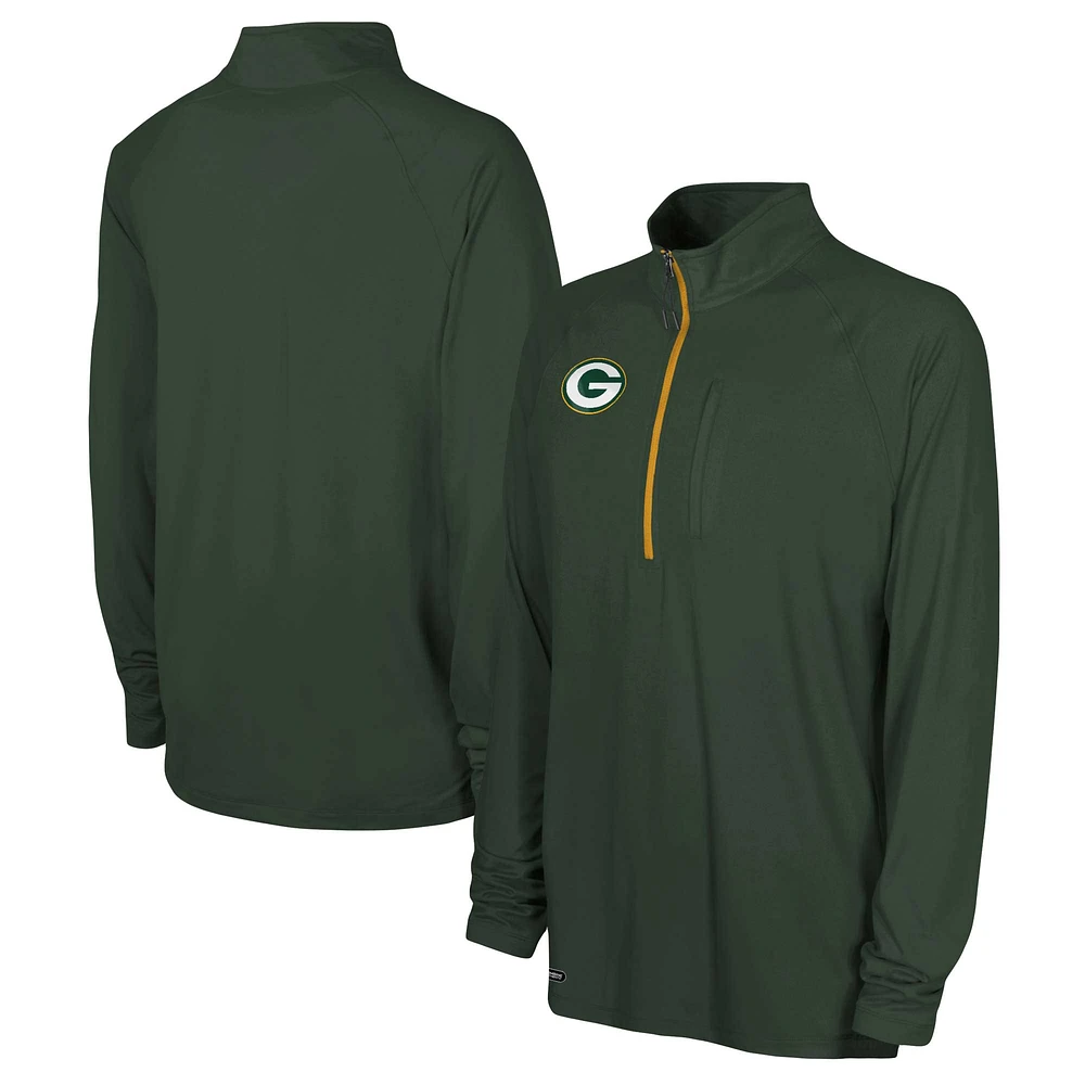 Men's Green Bay Packers Combine Authentic Raglan Quarter-Zip Top