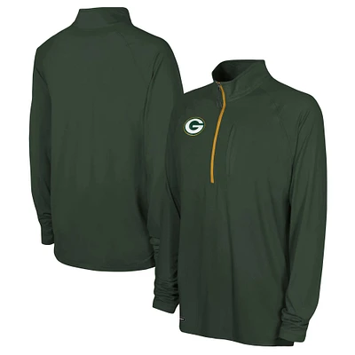 Men's Green Bay Packers Combine Authentic Raglan Quarter-Zip Top