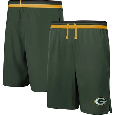 Men's Green Bay Packers Cool Down Tri-Color Elastic Training Shorts