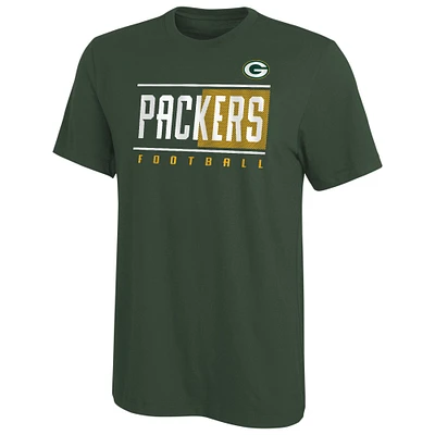 T-shirt vert pour homme avec logo Green Bay Packers