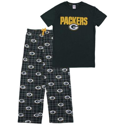 Men's Green Bay Packers Two-Piece Pajama T-Shirt and Pants - Sleep Set