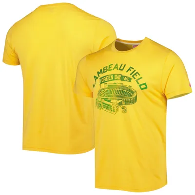 Green Bay Packers Homage Stadium Tri-Blend T-Shirt - Gold