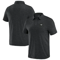 Polo J. Palmer noir à quatre points pour homme des Packers de Green Bay