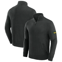 Pull zippé à quart de tour pour homme J. Palmer Black Green Bay Packers Franchise