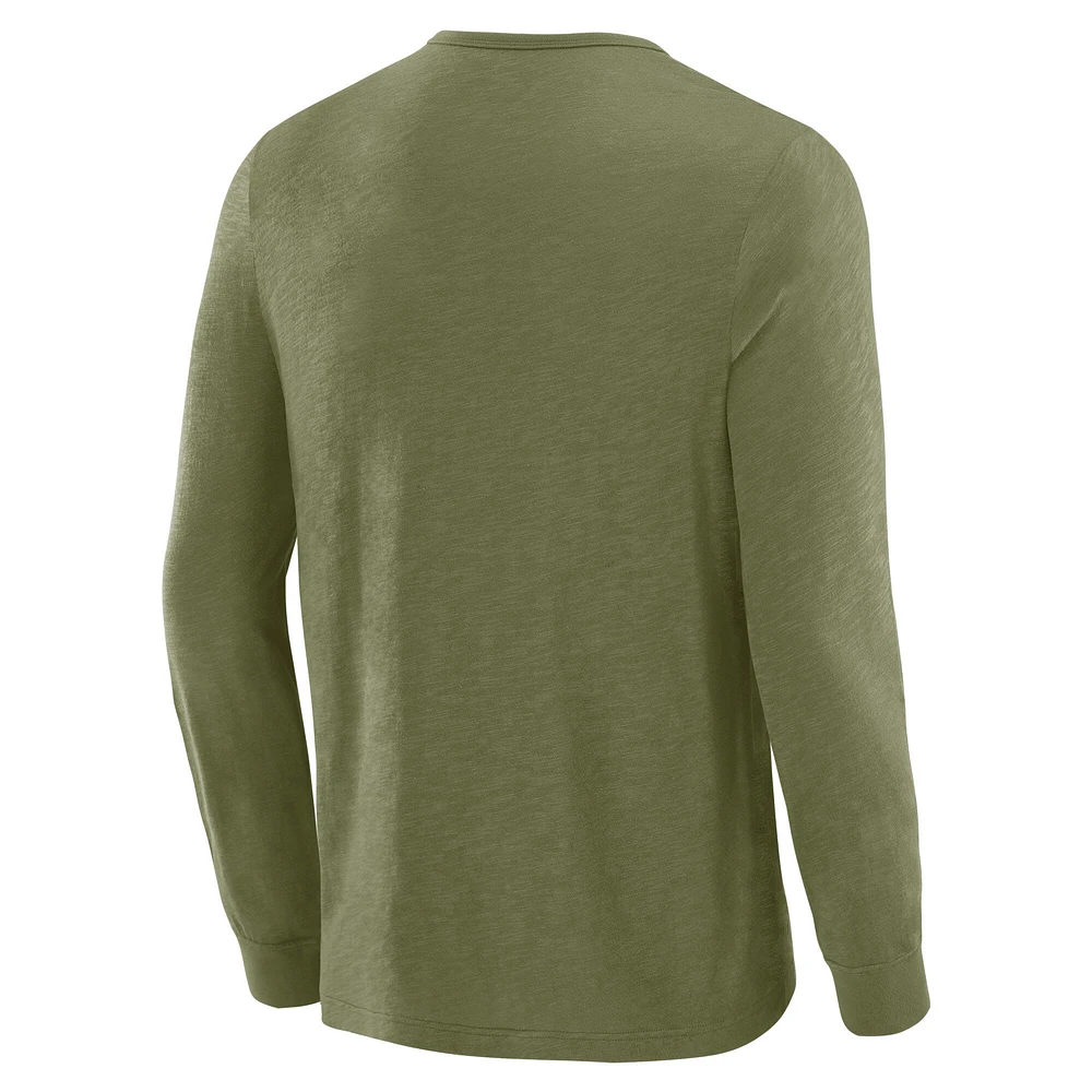 Men's J. Palmer Olive Green Bay Packers In-The-Pocket Long Sleeve T-Shirt