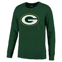 T-shirt à manches longues pour homme Majestic Threads Jordan Love Green Bay Packers avec nom et numéro