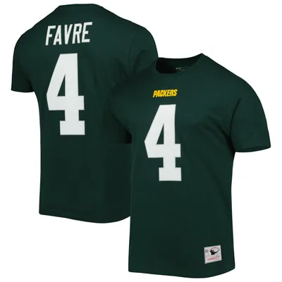 Men's Mitchell Ness Brett Favre Green Green Bay Packers Retired