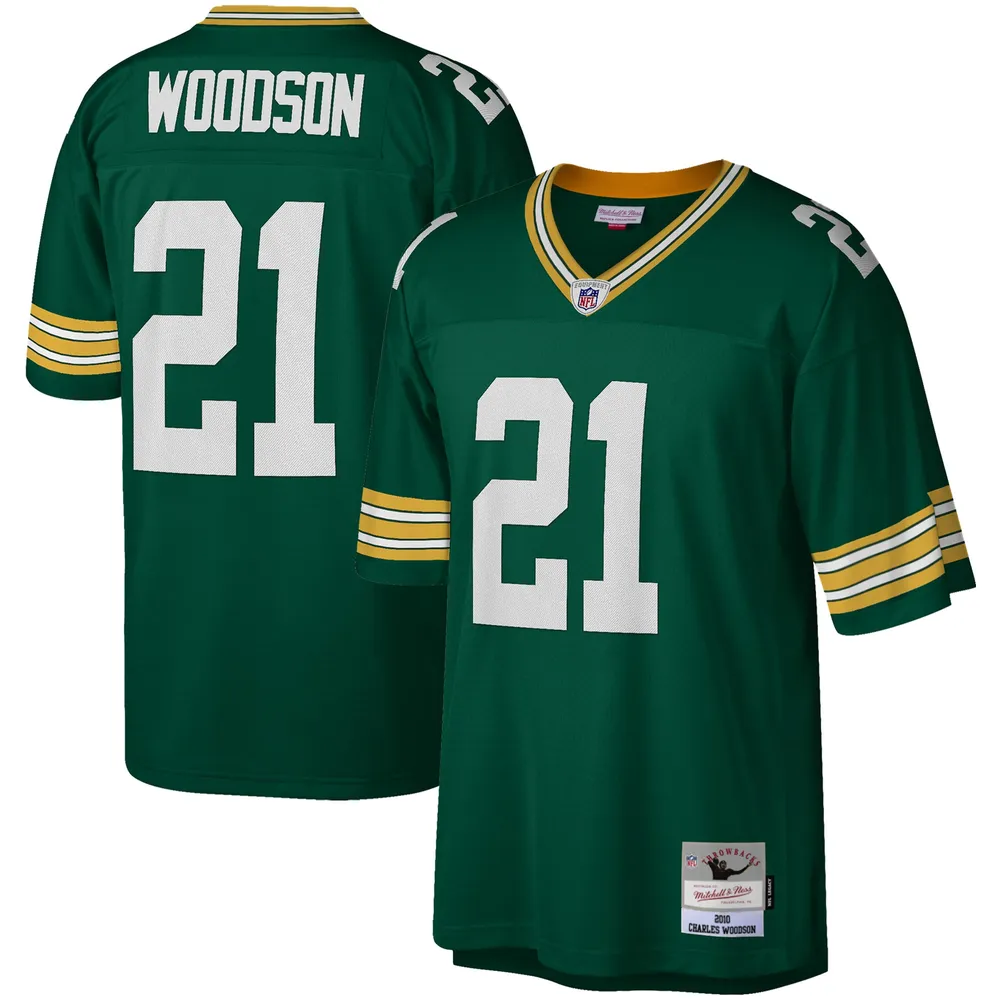 Charles Woodson Green Bay Packers Mitchell & Ness Big Tall 2010 Retired Player Replica Jersey –