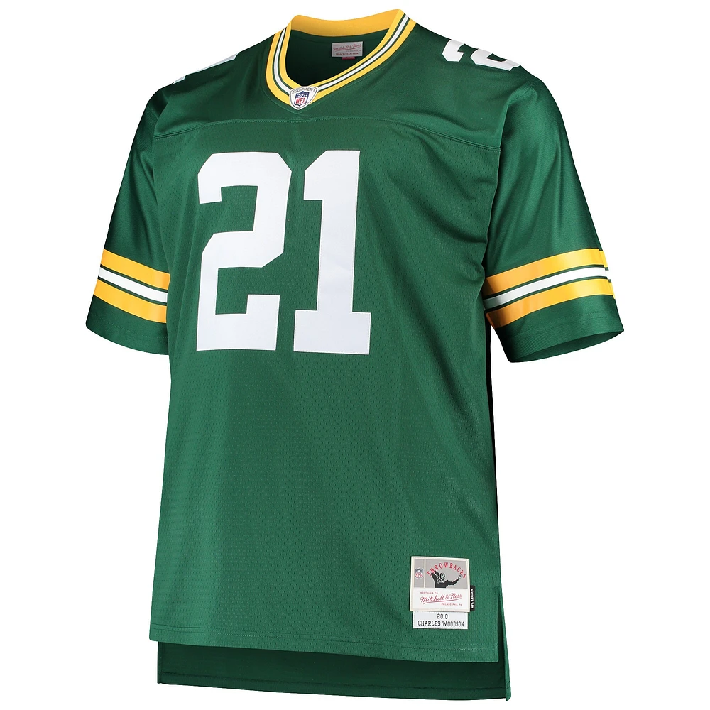 Mitchell & Ness Charles Woodson Green Bay Packers Big Tall 2010 Retired Player Replica Maillot pour homme