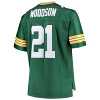 Men's Mitchell & Ness Charles Woodson Green Bay Packers Big Tall 2010 Retired Player Replica Jersey