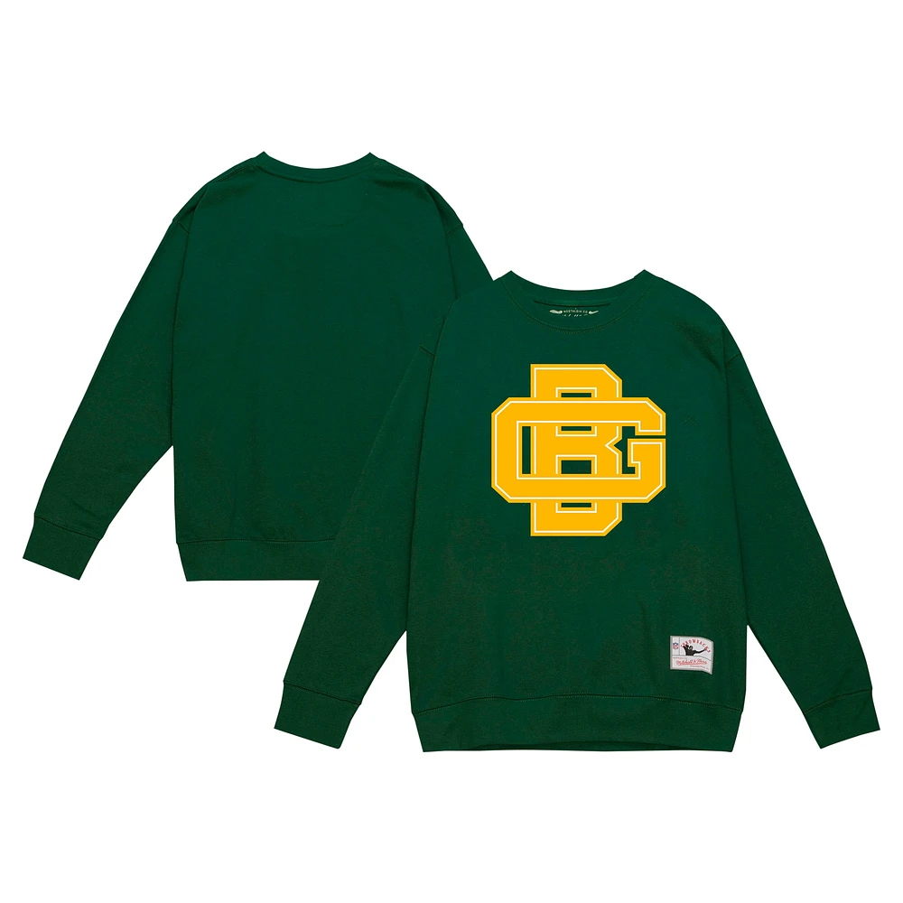 Men's Mitchell & Ness Green Bay Packers Basic Fleece Pullover Sweatshirt