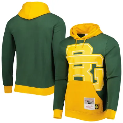 Green Bay Packers Mitchell & Ness Big Face 5.0 Pullover Hoodie