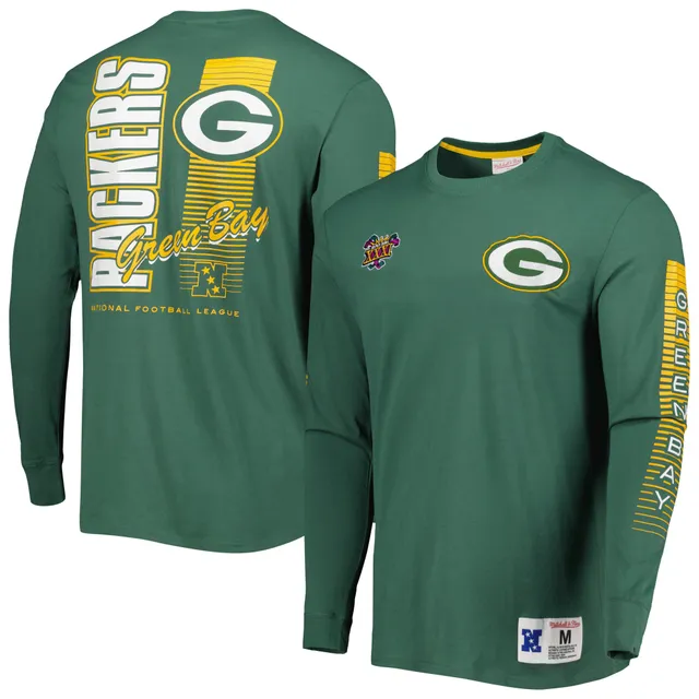 Lids Green Bay Packers Mitchell & Ness Washed Short Sleeve