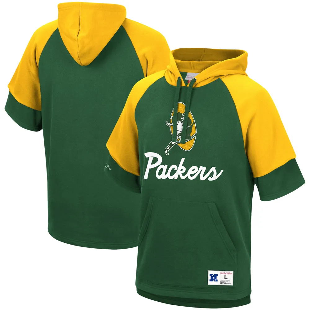 Lids Green Bay Packers Mitchell & Ness Home Advantage Raglan Short