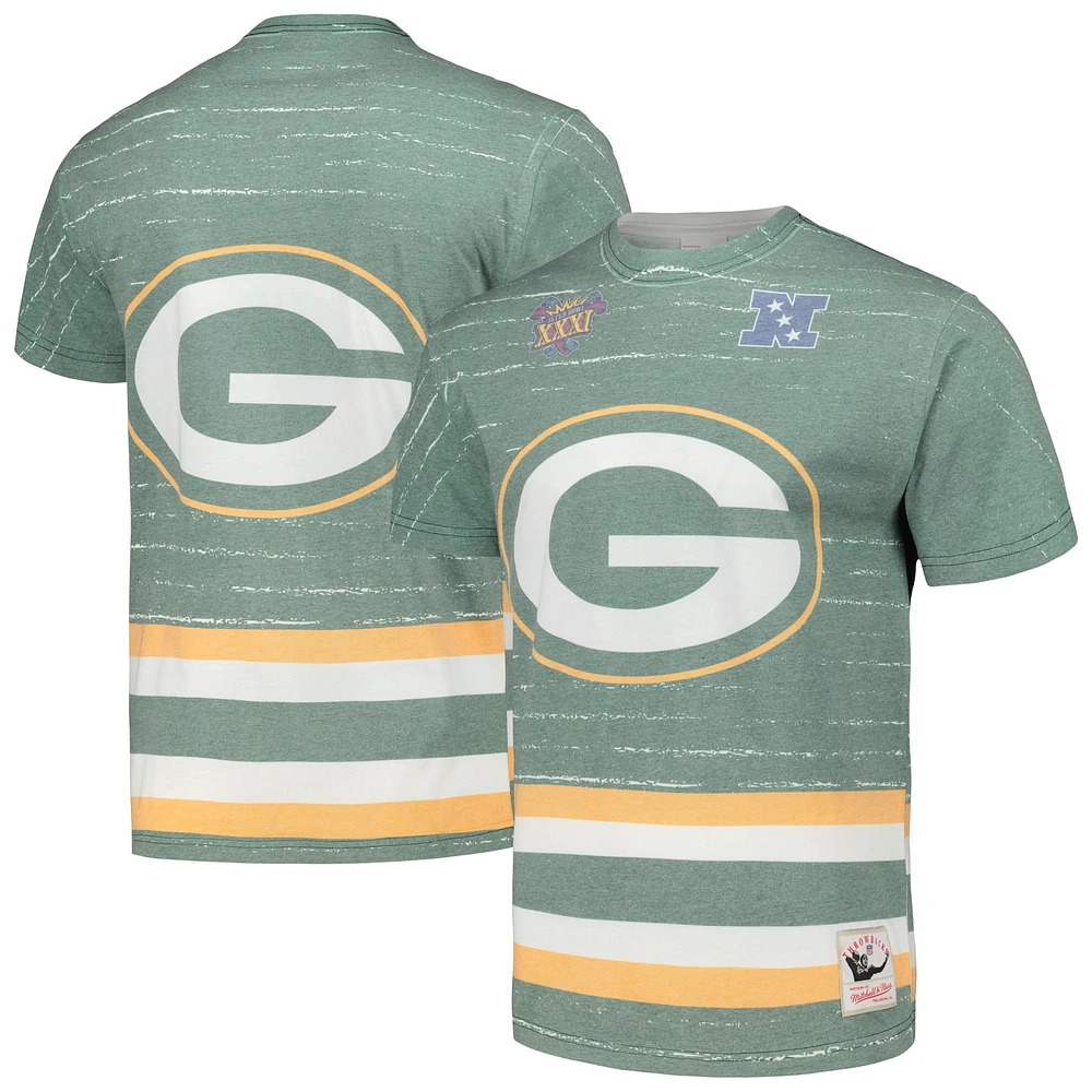 T-shirt vert Green Bay Packers Jumbotron 3.0 pour homme de Mitchell & Ness