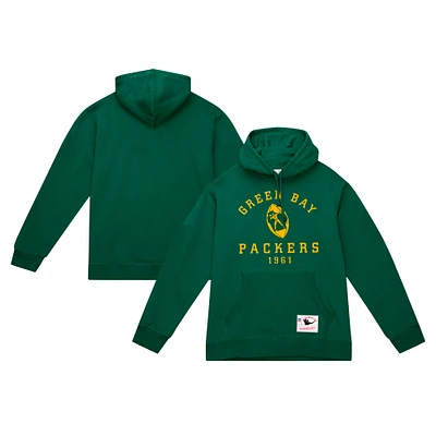 Sweat à capuche vintage pour homme Mitchell & Ness Green Bay Packers