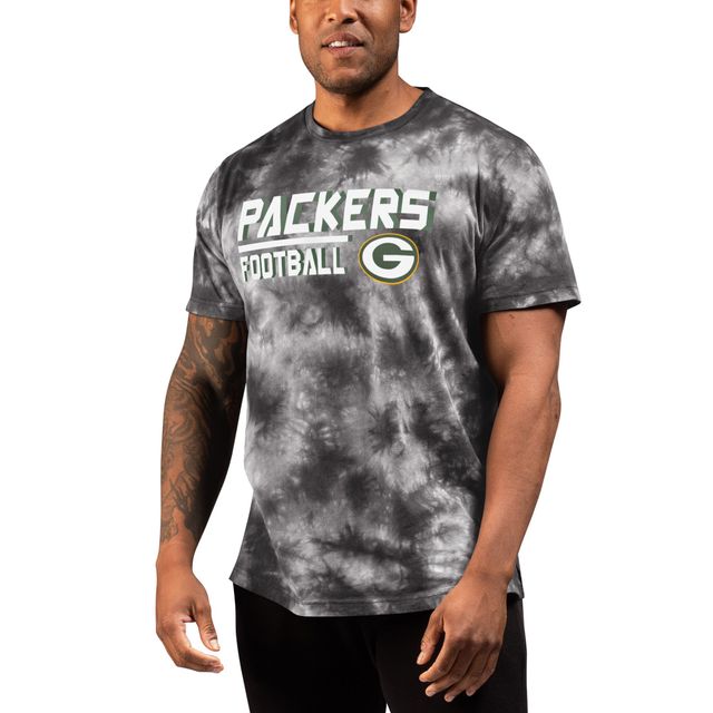 T-shirt de récupération tie-dye MSX by Michael Strahan gris des Green Bay Packers pour homme