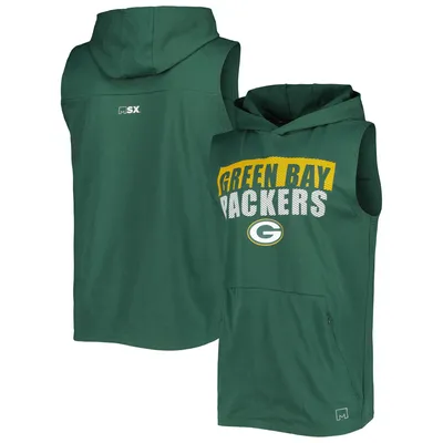 Green Bay Packers MSX by Michael Strahan Relay Sleeveless Pullover Hoodie