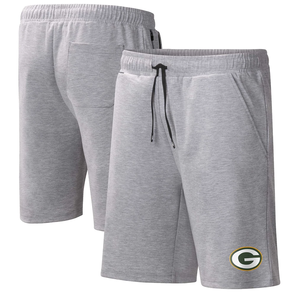 MSX by Michael Strahan Heather Grey Short d'entraînement Green Bay Packers pour homme