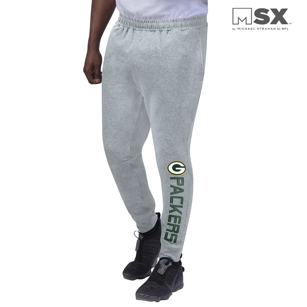 Pantalon de jogging MSX by Michael Strahan gris chiné Green Bay Packers pour homme