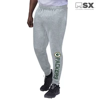 Men's MSX by Michael Strahan Heathered Gray Green Bay Packers Jogger Pants