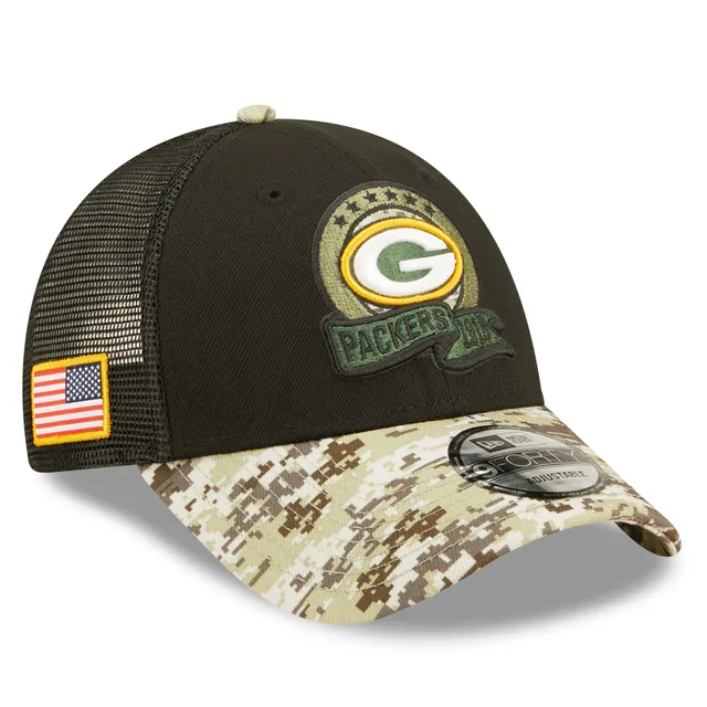 Men's New Era Gold Green Bay Packers Omaha 59FIFTY Fitted Hat