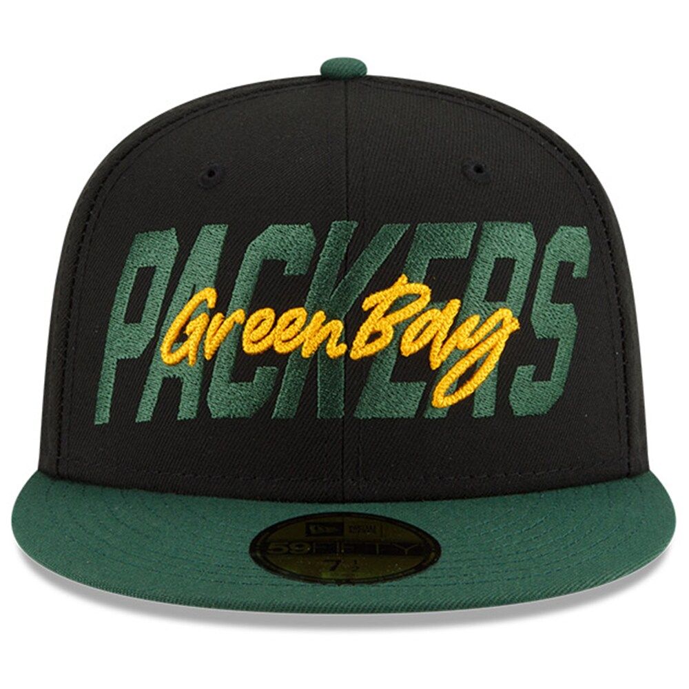 New Era Men's New Era Black/Green Green Bay Packers 2022 NFL Draft - On  Stage 59FIFTY Fitted Hat